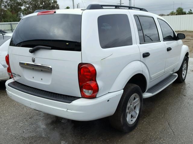 1D4HD48N94F217244 - 2004 DODGE DURANGO SL WHITE photo 4