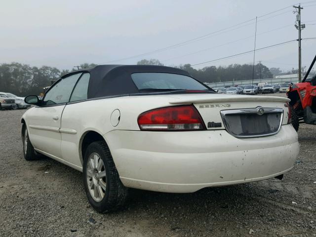 1C3EL75R34N142272 - 2004 CHRYSLER SEBRING GT WHITE photo 3