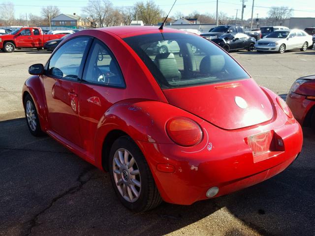 3VWCK31C45M414806 - 2005 VOLKSWAGEN NEW BEETLE წითელი ფოტო 3