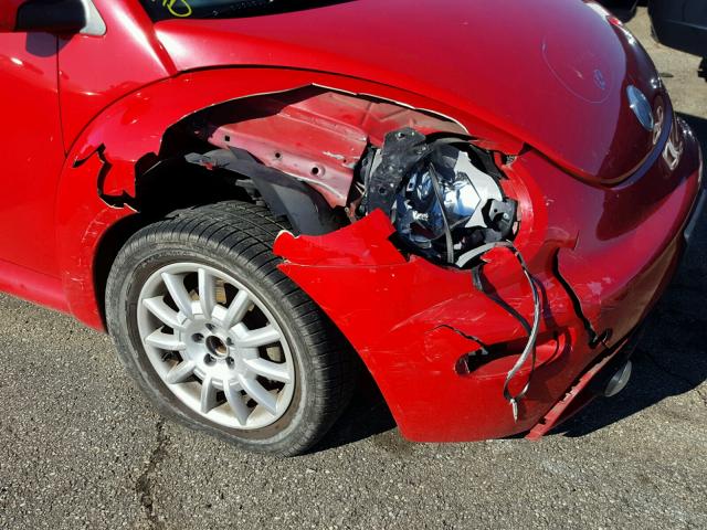 3VWCK31C45M414806 - 2005 VOLKSWAGEN NEW BEETLE წითელი ფოტო 9