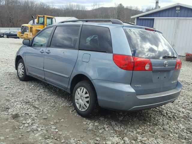 5TDZA23C86S444951 - 2006 TOYOTA SIENNA CE BLUE photo 3