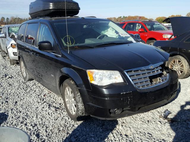 2A8HR54P78R841370 - 2008 CHRYSLER TOWN & COU BLACK photo 1