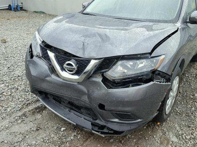 5N1AT2MLXEC837884 - 2014 NISSAN ROGUE S SILVER photo 9