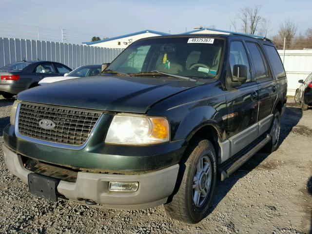 1FMPU16L53LA20284 - 2003 FORD EXPEDITION GREEN photo 2