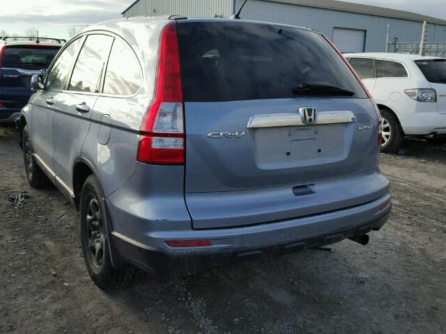 5J6RE4H52BL816381 - 2011 HONDA CR-V EX BLUE photo 3