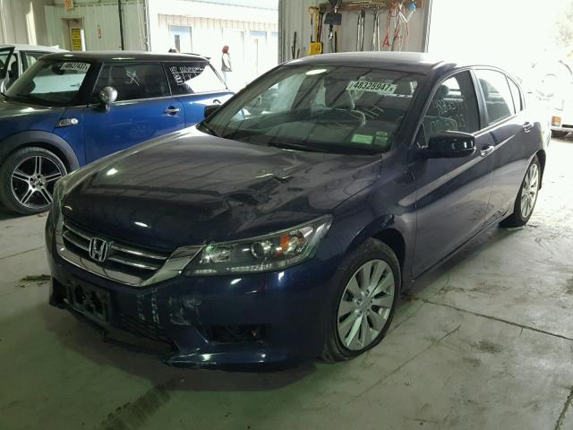 1HGCR2F79FA077330 - 2015 HONDA ACCORD EX BLUE photo 2