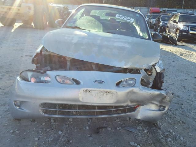 3FAFP11352R172537 - 2002 FORD ESCORT ZX2 SILVER photo 9