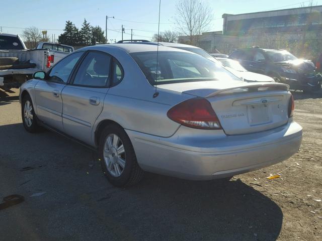 1FAHP56U26A176837 - 2006 FORD TAURUS SEL SILVER photo 3