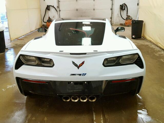 1G1Y52D92K5800435 - 2019 CHEVROLET CORVETTE Z WHITE photo 6