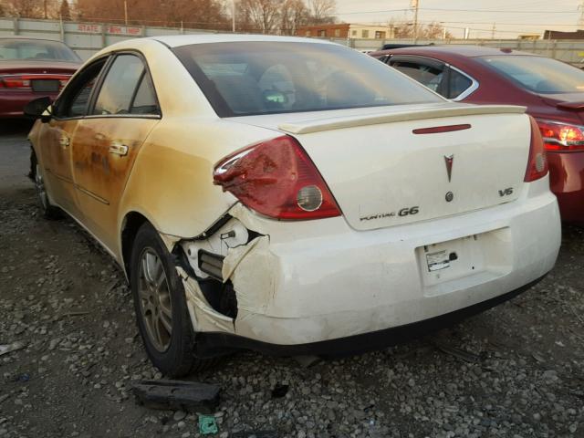 1G2ZG558464281319 - 2006 PONTIAC G6 SE1 WHITE photo 3