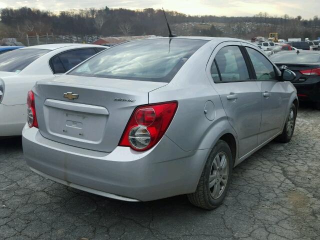 1G1JA5SH2C4114783 - 2012 CHEVROLET SONIC LS SILVER photo 4