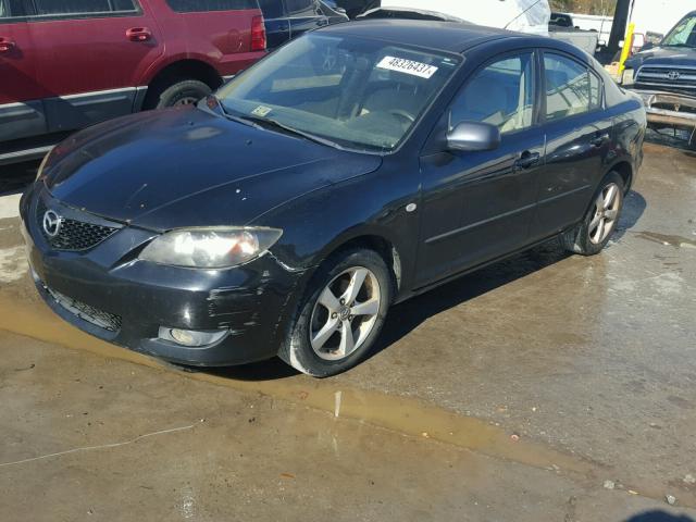 JM1BK32F551261339 - 2005 MAZDA 3 I BLACK photo 2