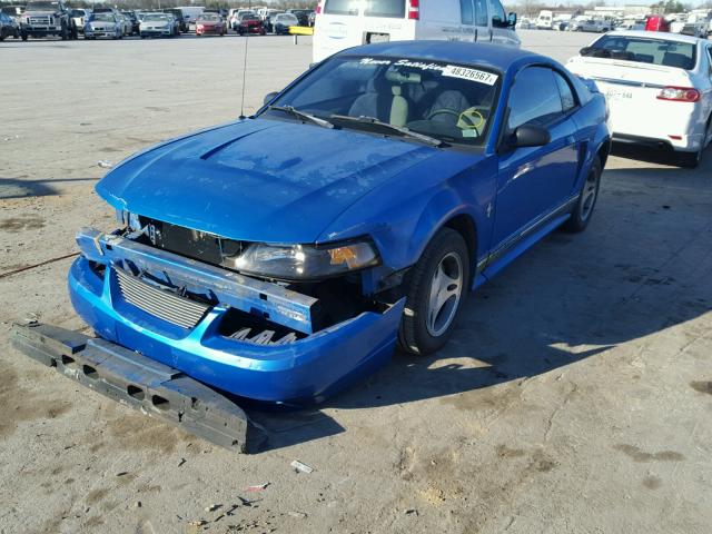 1FAFP4048YF174901 - 2000 FORD MUSTANG BLUE photo 2