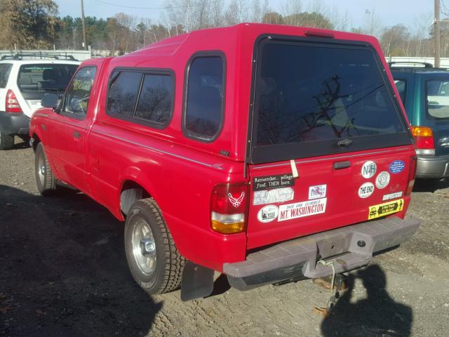 1FTCR10A2SUB98884 - 1995 FORD RANGER RED photo 3