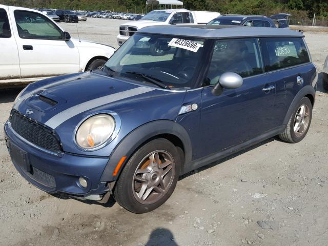 WMWMM33519TP74698 - 2009 MINI COOPER S C BLUE photo 2