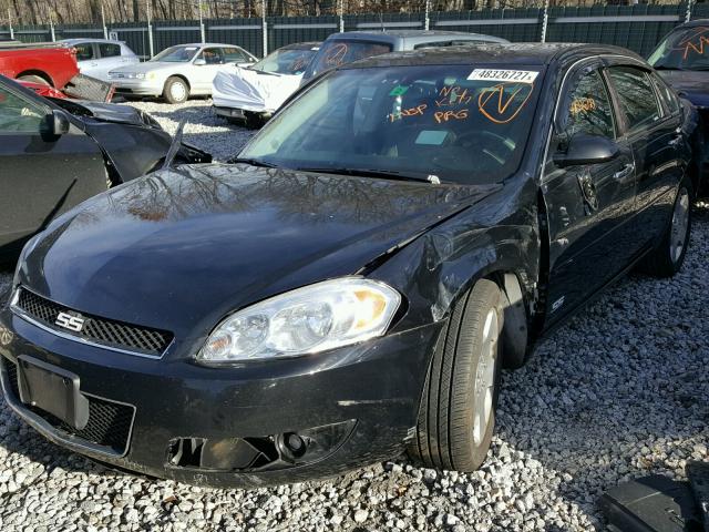 2G1WD58C779223574 - 2007 CHEVROLET IMPALA SUP BLACK photo 2