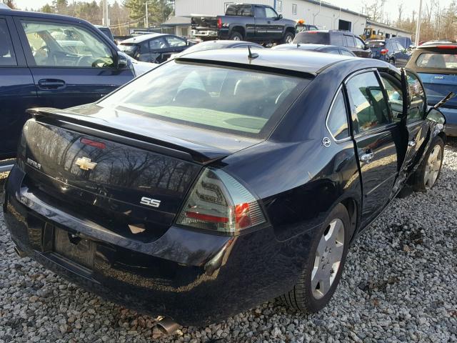 2G1WD58C779223574 - 2007 CHEVROLET IMPALA SUP BLACK photo 4