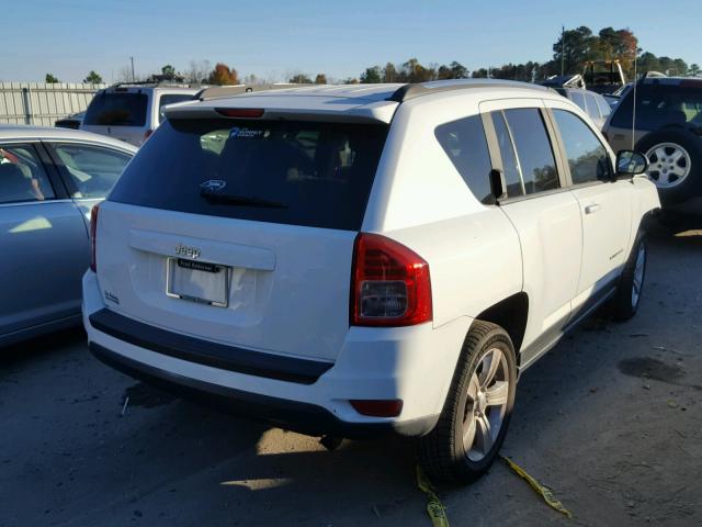 1C4NJCBB5DD250271 - 2013 JEEP COMPASS SP WHITE photo 4