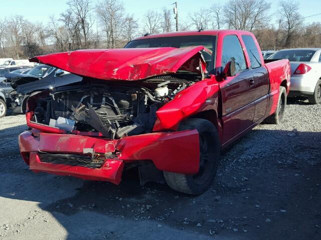 2GCEK19N831382274 - 2003 CHEVROLET SILVERADO RED photo 2