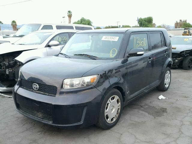 JTLKE50E381049335 - 2008 SCION XB BLACK photo 2