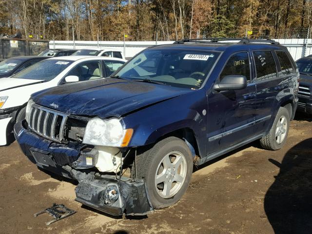 1J4HR58N95C622733 - 2005 JEEP GRAND CHER BLUE photo 2