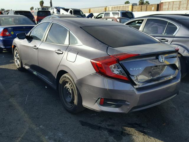 19XFC2F5XGE208601 - 2016 HONDA CIVIC LX GRAY photo 3