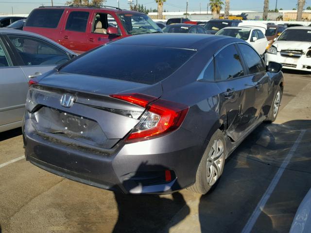 19XFC2F5XGE208601 - 2016 HONDA CIVIC LX GRAY photo 4