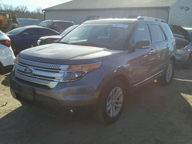 1FM5K8D80DGC68649 - 2013 FORD EXPLORER X GRAY photo 2