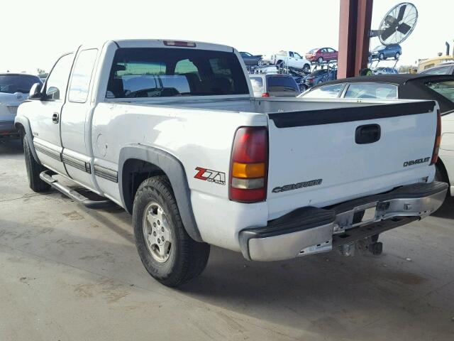 1GCEK19T81E127814 - 2001 CHEVROLET SILVERADO WHITE photo 3