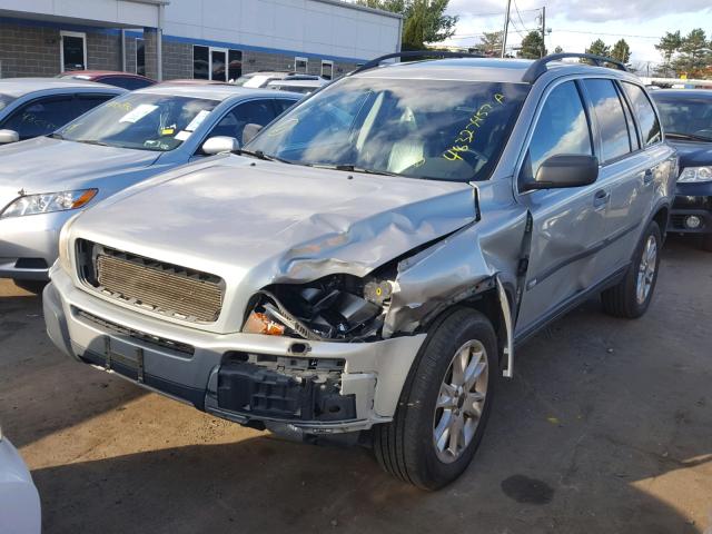 YV1CZ91H841038503 - 2004 VOLVO XC90 T6 SILVER photo 2