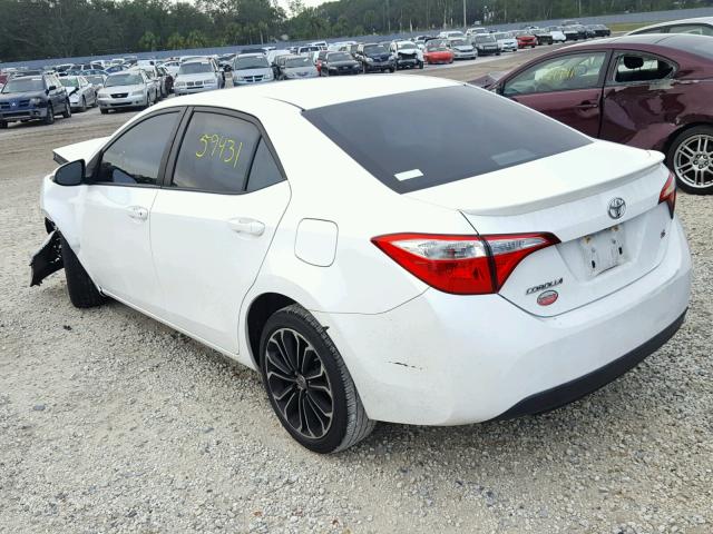 2T1BURHE6EC165842 - 2014 TOYOTA COROLLA L WHITE photo 3