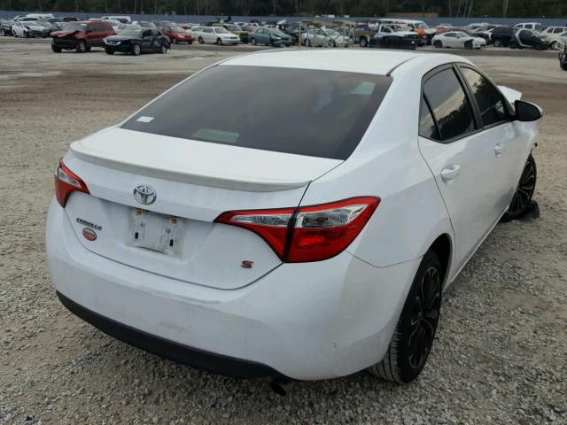 2T1BURHE6EC165842 - 2014 TOYOTA COROLLA L WHITE photo 4