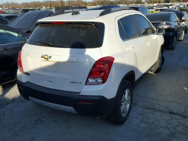 KL7CJLSB0GB544598 - 2016 CHEVROLET TRAX 1LT WHITE photo 4