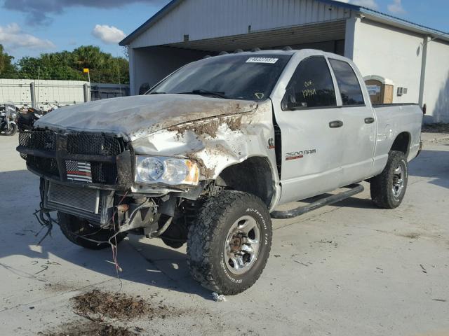 3D7KU28C04G145828 - 2004 DODGE RAM 2500 S SILVER photo 2