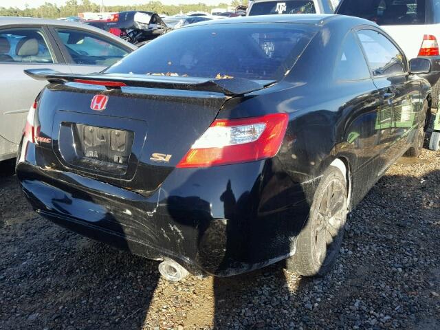 2HGFG21567H700656 - 2007 HONDA CIVIC SI BLACK photo 4