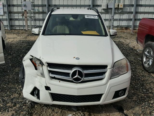 WDCGG5GBXAF424776 - 2010 MERCEDES-BENZ GLK 350 WHITE photo 9