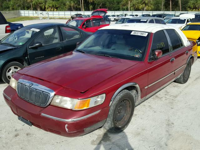 2MEFM74W21X607153 - 2001 MERCURY GRAND MARQ RED photo 2