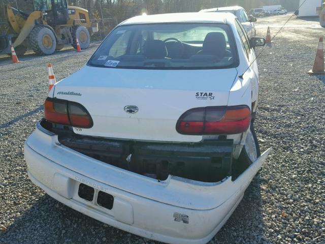 1G1ND52J416242844 - 2001 CHEVROLET MALIBU WHITE photo 9