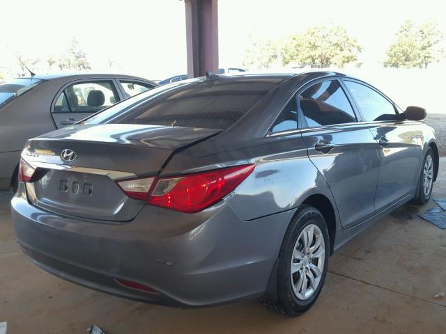 5NPEB4AC6BH238876 - 2011 HYUNDAI SONATA GLS GRAY photo 4