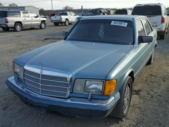 WDBCA35E6MA574715 - 1991 MERCEDES-BENZ 420 SEL BLUE photo 2