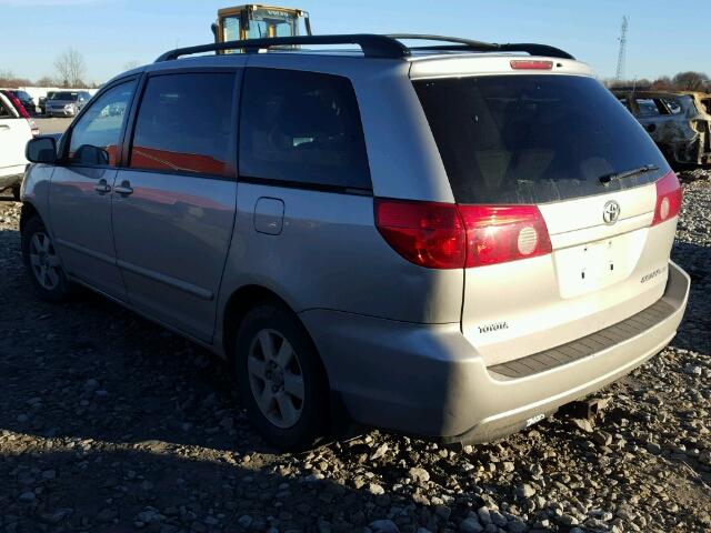 5TDZA23C46S433445 - 2006 TOYOTA SIENNA CE SILVER photo 3