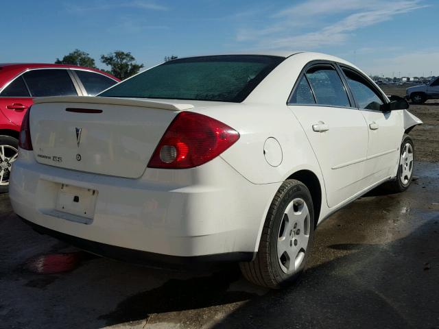 1G2ZF55B564134537 - 2006 PONTIAC G6 SE WHITE photo 4