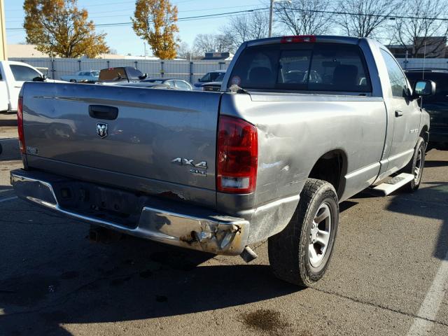 1D7HU16D85J533101 - 2005 DODGE RAM 1500 S GRAY photo 4