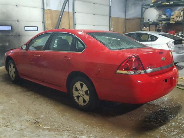 2G1WB5EK2A1133207 - 2010 CHEVROLET IMPALA LT RED photo 3