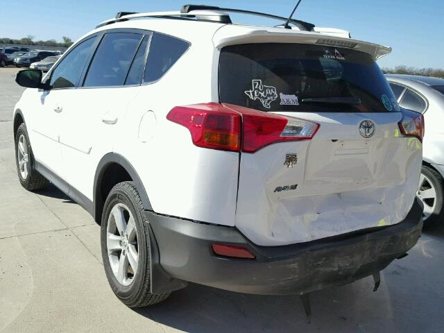 2T3WFREV6DW031241 - 2013 TOYOTA RAV4 XLE WHITE photo 3