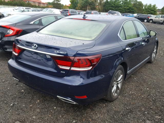 JTHCL5EF8D5016257 - 2013 LEXUS LS 460 BLUE photo 4