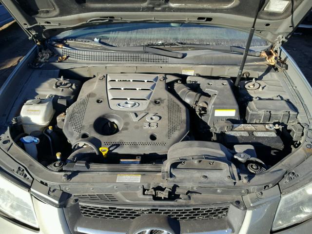 5NPEU46F67H209754 - 2007 HYUNDAI SONATA GRAY photo 7