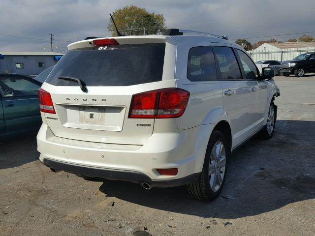 3C4PDCDG9DT557025 - 2013 DODGE JOURNEY CR WHITE photo 4