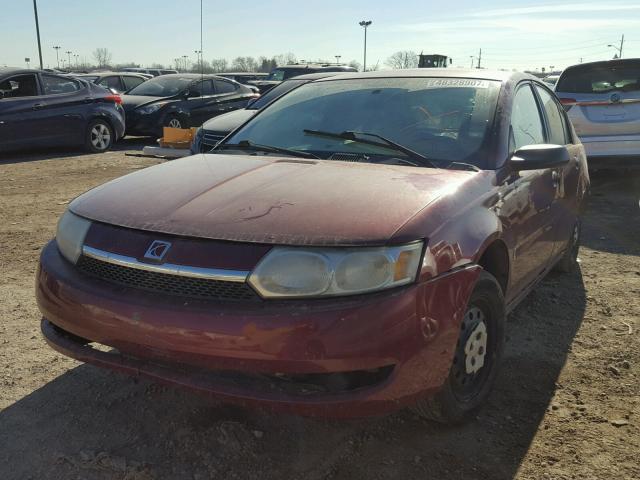 1G8AJ52F24Z168654 - 2004 SATURN ION LEVEL MAROON photo 2