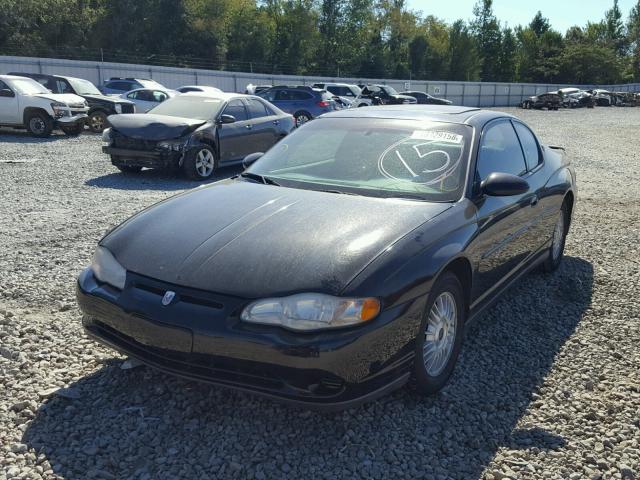 2G1WW15E319129918 - 2001 CHEVROLET MONTE CARL შავი ფოტო 2